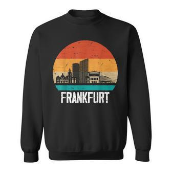 Frankfurt Skyline Retro Vintage Souvenir Frankfurt Sweatshirt - Seseable