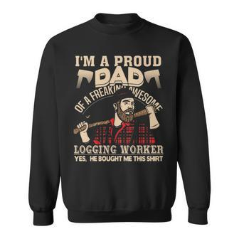 Freaking Awesome Logging Worker Sweatshirt | Mazezy