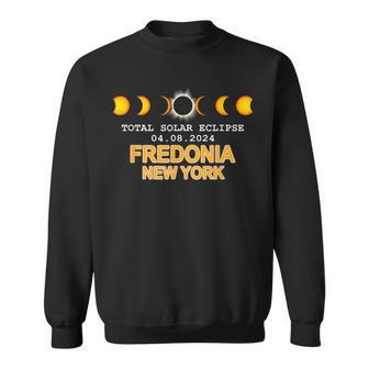 Fredonia New York Total Solar Eclipse 2024 Sweatshirt | Mazezy