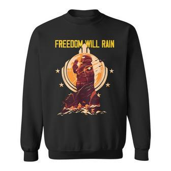 Freedom Will Rain Hell Of Diver Helldiving Lovers Outfit Sweatshirt | Mazezy