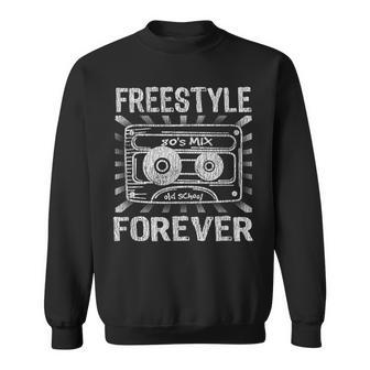 Freestyle Music Best 80'S Concerts Retro Worn Look Sweatshirt - Seseable