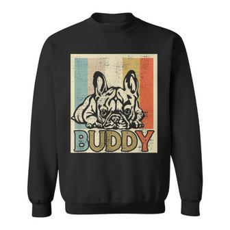 French Bulldog French Bulldog Frenchi Retro Vintage Sweatshirt - Seseable