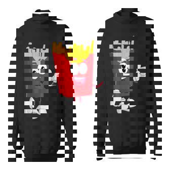 French Fries Ketchup Fast Food Lover Fancy Dress Costume Sweatshirt - Thegiftio UK