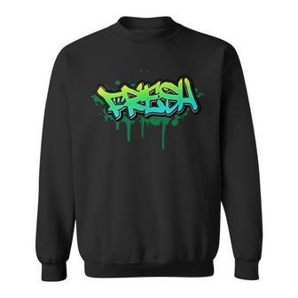 Fresh Old School Graffiti Style Graffiti Graphic Sweatshirt - Thegiftio UK