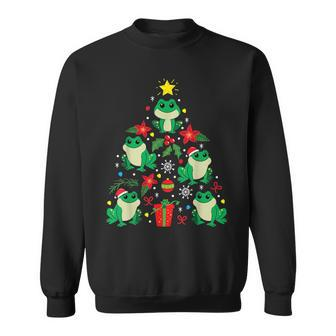 Frog Christmas Ornament Tree Xmas Sweatshirt - Monsterry