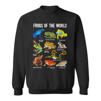 Frog Lover Types Of Frogs Frog Catcher Herpetology Frog Sweatshirt - Seseable