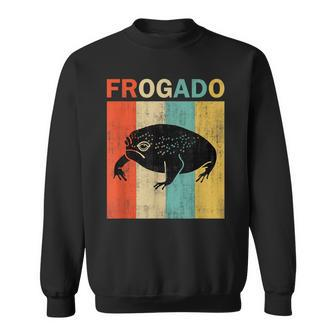 Frogado Black Desert Rain Frog Retro Vintage Style Sweatshirt - Monsterry UK
