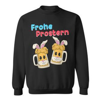 Frohe Prostern Easter For Easter Bunny Sweatshirt - Seseable