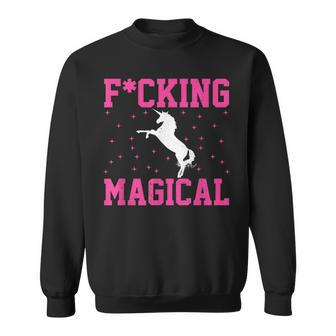 Fucking Magical Fcking As F Fuck Retro Vintage Bday Sweatshirt - Monsterry