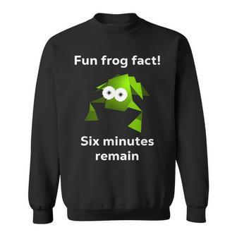 Fun Frog Fact Six Minutes Remain Cursed Frog Sweatshirt - Monsterry UK