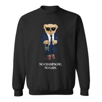 Fun No Champagne Es Eskaliert Eh Bär Mit Champagne S Sweatshirt - Seseable