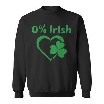 0 Irish For Saint Patrick's Day Heartfelt Sweatshirt - Seseable