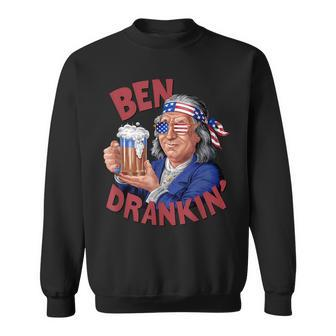 4Th Of July Us President Party Franklin Ben Drankin Sweatshirt - Monsterry DE