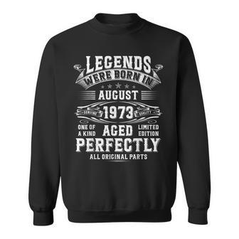 50 Year Old August 1973 Vintage Retro 50Th Birthday Sweatshirt - Monsterry
