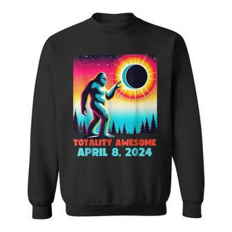 Alien Total Solar Eclipse 4082024 Apparel Big Foot Sweatshirt | Mazezy