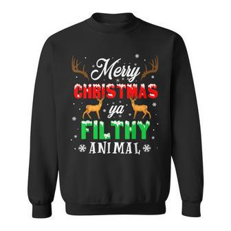 Alone At Home Movies Merry Christmas You Filty Animal Sweatshirt - Seseable