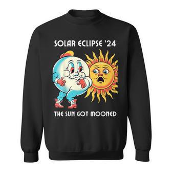 America Solar Eclipse 2024 40824 The Sun Got Mooned Sweatshirt - Seseable