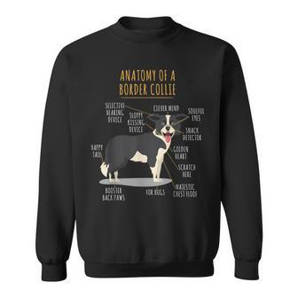 Anatomy Of A Border Collie Intelligent Dog Breed Sweatshirt - Monsterry UK