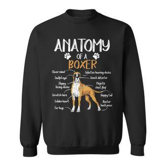 Anatomy Boxer Dog Lover Sweatshirt | Mazezy