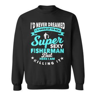 Anglers With Fishing Rod Fish Fisherman Sweatshirt - Thegiftio UK