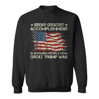 Anti Biden Biden's Greatest Accomplishment Is Showing Sweatshirt - Monsterry