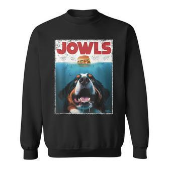 Berner Jowls Burger Bernese Mountain Dog Mom Dog Dad Sweatshirt - Monsterry AU