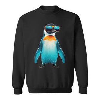 Bespectacled Emperor Penguin Sweatshirt - Monsterry