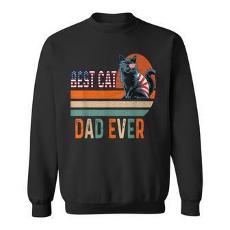 Best Cat Dad Ever For 4Th Of July Father's Day Sweatshirt - Thegiftio UK