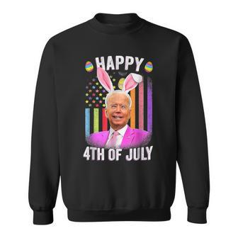 Biden Happy 4Th Of July Confused Easter Biden Bunny Sweatshirt - Seseable