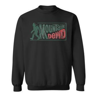 Bigfoot Mountain Dude Hiking Camping Retro Sweatshirt - Monsterry DE