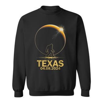 Bigfoot Total Solar Eclipse 4082024 Texas Sweatshirt | Mazezy