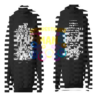 Bingo Player Never Underestimate An Old Man At Bingo Sweatshirt | Mazezy