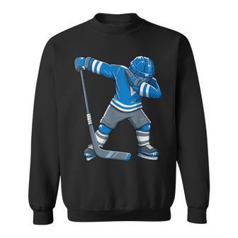 Boy Kid Ice Hockey Dab Apparel Dabbing Player Youth Sweatshirt - Monsterry