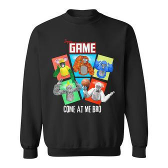Come At Me Bro Gorilla Gamer Monke Tag Vr Sweatshirt - Seseable