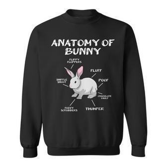 Bunny Rabbit Anatomy Cute Rabbit Humor Joke Sweatshirt - Thegiftio UK