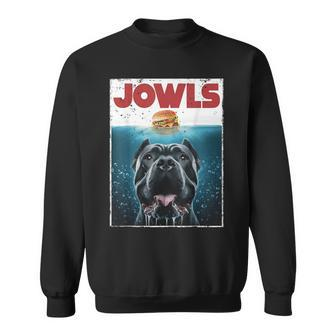 Cane Corso Jowls Top Drool Burger Dog Mom Dog Dad Sweatshirt - Seseable