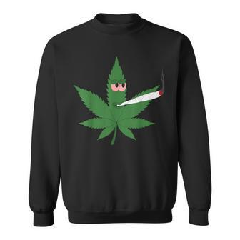 Cannabis Kiffer Leaf Joint Amsterdam Tourist Sweatshirt - Seseable