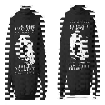 Cat Shadow I'm Grumpy Deal With It Sweatshirt - Thegiftio