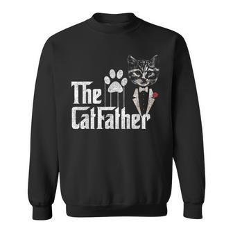 The Catfather Cat Dad Lovers Fathers Day Sweatshirt - Monsterry CA