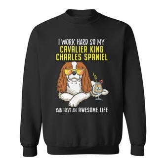 Cavalier King Charles Spaniel Ruby Dog Sweatshirt | Mazezy