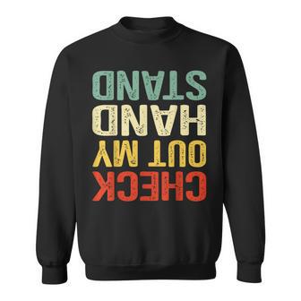 Check Out My Handstand Gymnastics Boys Girls Sweatshirt - Monsterry AU