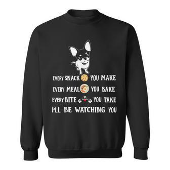 Chihuahua Apparel Be Watching You Chihuahua Puppy Dog Sweatshirt - Monsterry