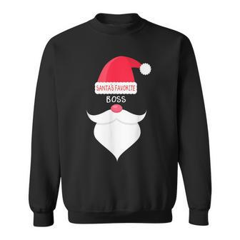Christmas For Boss Santa's Favorite Sweatshirt - Monsterry CA