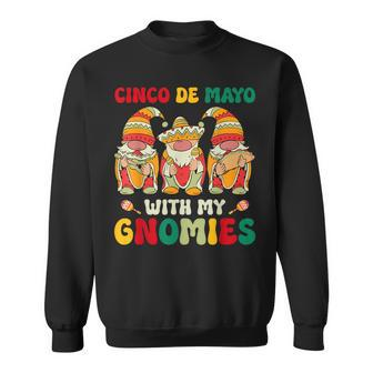 Cinco De Mayo With My Gnomies Trio Gnomes Boys Girls Sweatshirt - Monsterry DE