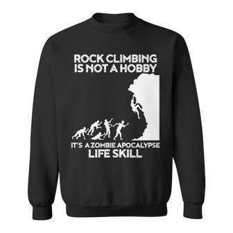 Climbing Zombie Escape Rock Climber Sweatshirt | Mazezy DE