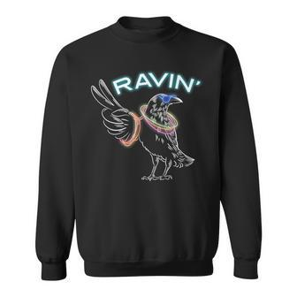 Clubbing Rave Party Raven Rave Sweatshirt - Seseable