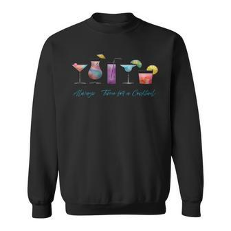 Cocktail Party Cocktail Sweatshirt - Seseable