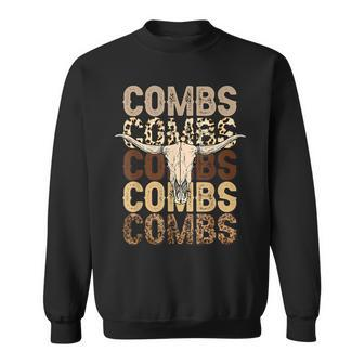 Combs Country Music Western Cow Skull Cowboy Sweatshirt | Mazezy