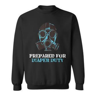Cool New Dad Prepared For Diaper Duty For Father's Day Sweatshirt - Thegiftio UK