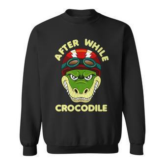 After A While Crocodile Motorcycle Biker Sweatshirt - Monsterry CA